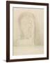 Closed Eyes, 1890-Odilon Redon-Framed Giclee Print