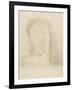 Closed Eyes, 1890-Odilon Redon-Framed Giclee Print