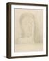 Closed Eyes, 1890-Odilon Redon-Framed Giclee Print
