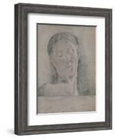 'Closed Eyes', c.1890, (1946)-Odilon Redon-Framed Giclee Print