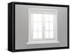 Closed Window-frenta-Framed Stretched Canvas