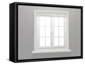 Closed Window-frenta-Framed Stretched Canvas