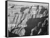 Closer View Of Cliff Formation "Grand Canyon From North Rim 1941" Arizona. 1941-Ansel Adams-Framed Stretched Canvas