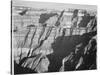 Closer View Of Cliff Formation "Grand Canyon From North Rim 1941" Arizona. 1941-Ansel Adams-Stretched Canvas