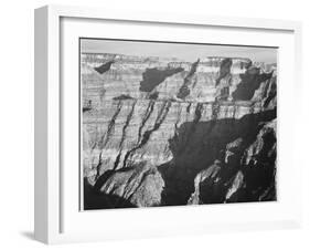 Closer View Of Cliff Formation "Grand Canyon From North Rim 1941" Arizona. 1941-Ansel Adams-Framed Art Print