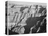 Closer View Of Cliff Formation "Grand Canyon From North Rim 1941" Arizona. 1941-Ansel Adams-Stretched Canvas