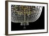 Closeup Contemporary Glass Chandelier-mj_23-Framed Photographic Print