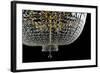Closeup Contemporary Glass Chandelier-mj_23-Framed Photographic Print