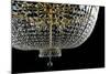 Closeup Contemporary Glass Chandelier-mj_23-Mounted Photographic Print