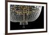 Closeup Contemporary Glass Chandelier-mj_23-Framed Photographic Print