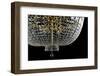 Closeup Contemporary Glass Chandelier-mj_23-Framed Photographic Print