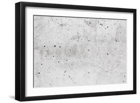 Closeup Gray Concrete Wall Background Texture-Eugene Sergeev-Framed Art Print