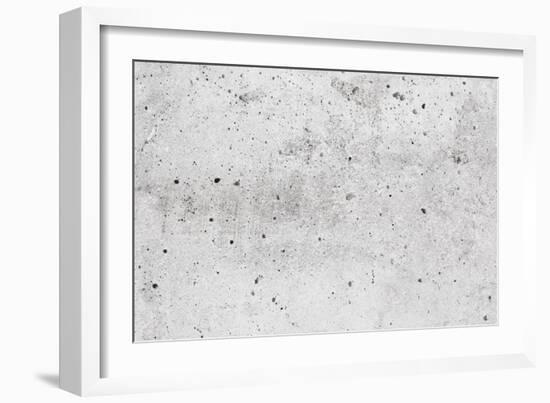 Closeup Gray Concrete Wall Background Texture-Eugene Sergeev-Framed Art Print