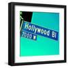 Closeup Hollywood Boulevard CA-null-Framed Art Print