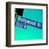 Closeup Hollywood Boulevard CA-null-Framed Art Print