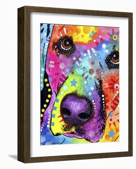 Closeup Labrador-Dean Russo-Framed Giclee Print