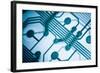 Closeup Od Computer Circuit Board-oriontrail2-Framed Art Print
