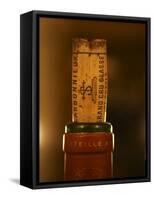 Closeup of a Bottle, Chateau Carmonnieux, Grand Cru Classe De Graves-Per Karlsson-Framed Stretched Canvas