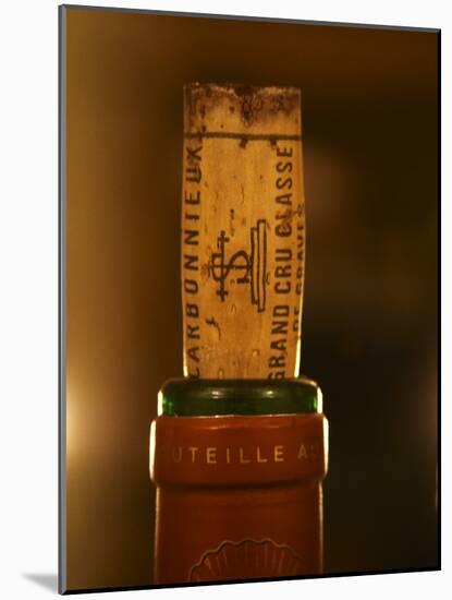 Closeup of a Bottle, Chateau Carmonnieux, Grand Cru Classe De Graves-Per Karlsson-Mounted Photographic Print