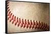 Closeup of a dirty baseball-Stoycho Stoychev-Framed Stretched Canvas