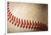 Closeup of a dirty baseball-Stoycho Stoychev-Framed Photographic Print