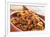 Closeup of a Earthenware Plate with Picadillo, a Traditional Dish in Many Latin American Countries,-nito-Framed Premium Photographic Print