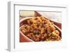 Closeup of a Earthenware Plate with Picadillo, a Traditional Dish in Many Latin American Countries,-nito-Framed Photographic Print