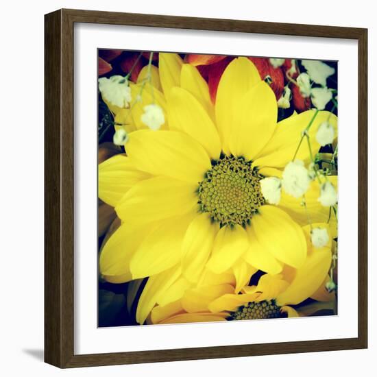 Closeup Of A Flower Bouquet, With A Retro Effect-nito-Framed Photographic Print