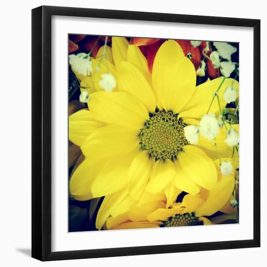 Closeup Of A Flower Bouquet, With A Retro Effect-nito-Framed Photographic Print