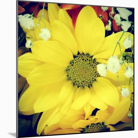 Closeup Of A Flower Bouquet, With A Retro Effect-nito-Mounted Photographic Print