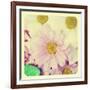 Closeup Of A Flower Bouquet With Daisies And Carnations, With A Retro Effect-nito-Framed Art Print