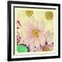 Closeup Of A Flower Bouquet With Daisies And Carnations, With A Retro Effect-nito-Framed Art Print