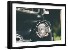 Closeup of a Soviet Classic Vintage Car .-Kuzma-Framed Photographic Print