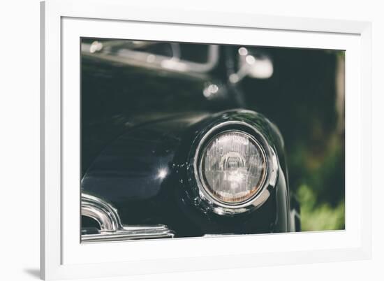 Closeup of a Soviet Classic Vintage Car .-Kuzma-Framed Photographic Print