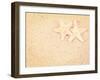 Closeup of a Starfish on the Sand of a Beach, with a Retro Effect-melking-Framed Photographic Print