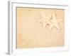 Closeup of a Starfish on the Sand of a Beach, with a Retro Effect-melking-Framed Photographic Print