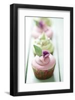 Closeup of Beautiful Summer Cupcake with Strawberry Flavoured Cream-looby-Framed Photographic Print