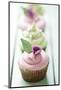 Closeup of Beautiful Summer Cupcake with Strawberry Flavoured Cream-looby-Mounted Photographic Print