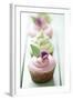 Closeup of Beautiful Summer Cupcake with Strawberry Flavoured Cream-looby-Framed Photographic Print