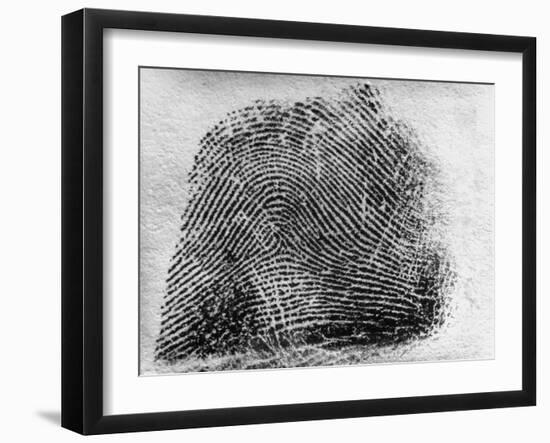 Closeup of Fingerprint of a Teenage Girl Who Is a Twin-null-Framed Photographic Print