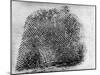 Closeup of Fingerprint of a Teenage Girl Who Is a Twin-null-Mounted Photographic Print