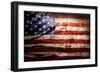 Closeup Of Grunge American Flag-STILLFX-Framed Premium Giclee Print