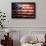 Closeup Of Grunge American Flag-STILLFX-Framed Stretched Canvas displayed on a wall