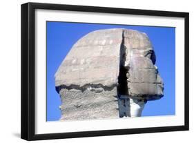 Closeup of Head Ofthe Sphinx, Period of Khafre (Chephren), 4th Dynasty, 26th Century Bc-CM Dixon-Framed Photographic Print