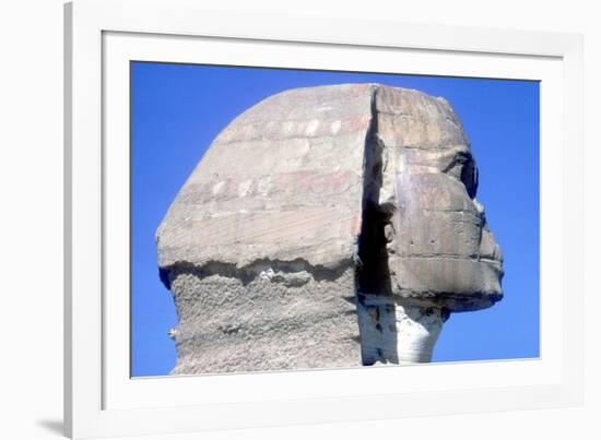 Closeup of Head Ofthe Sphinx, Period of Khafre (Chephren), 4th Dynasty, 26th Century Bc-CM Dixon-Framed Photographic Print