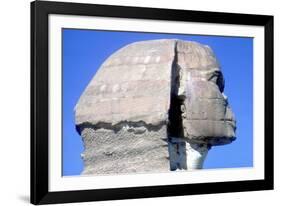 Closeup of Head Ofthe Sphinx, Period of Khafre (Chephren), 4th Dynasty, 26th Century Bc-CM Dixon-Framed Photographic Print