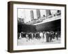 Closeup of Lusitania at the Dock NYC Photo - New York, NY-Lantern Press-Framed Art Print
