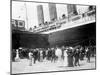Closeup of Lusitania at the Dock NYC Photo - New York, NY-Lantern Press-Mounted Art Print
