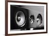 Closeup of Soundbar Speaker-ronstik-Framed Photographic Print