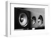 Closeup of Soundbar Speaker-ronstik-Framed Photographic Print